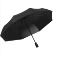 Automatic 3 Folding Black Windproof Compact Travel Lightweight Umbrella